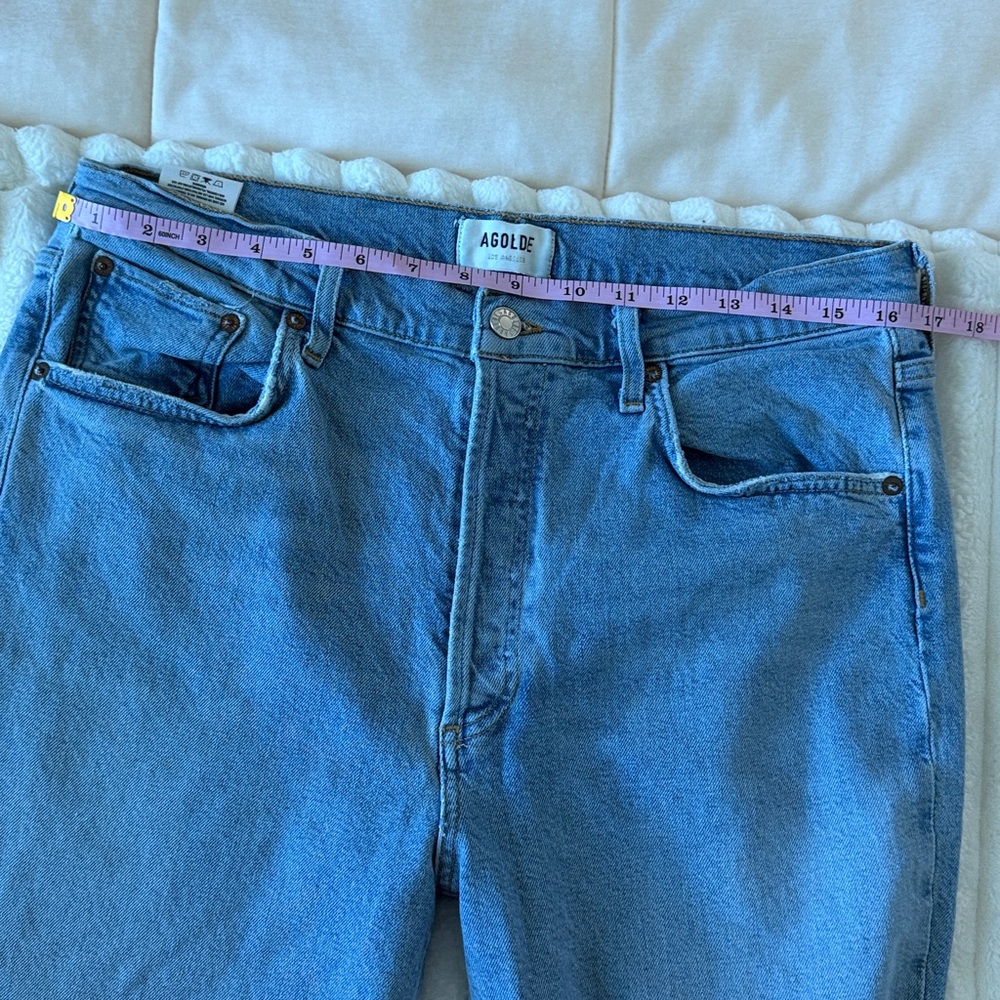 Agolde High Rise Riley Straight Jeans - Picture 5 of 16